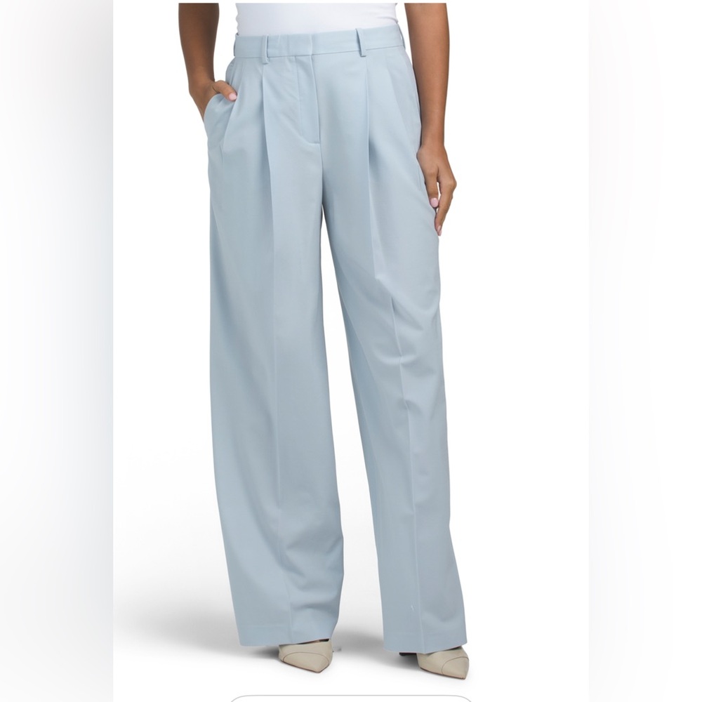 Theory Light Blue Wide Leg Pants